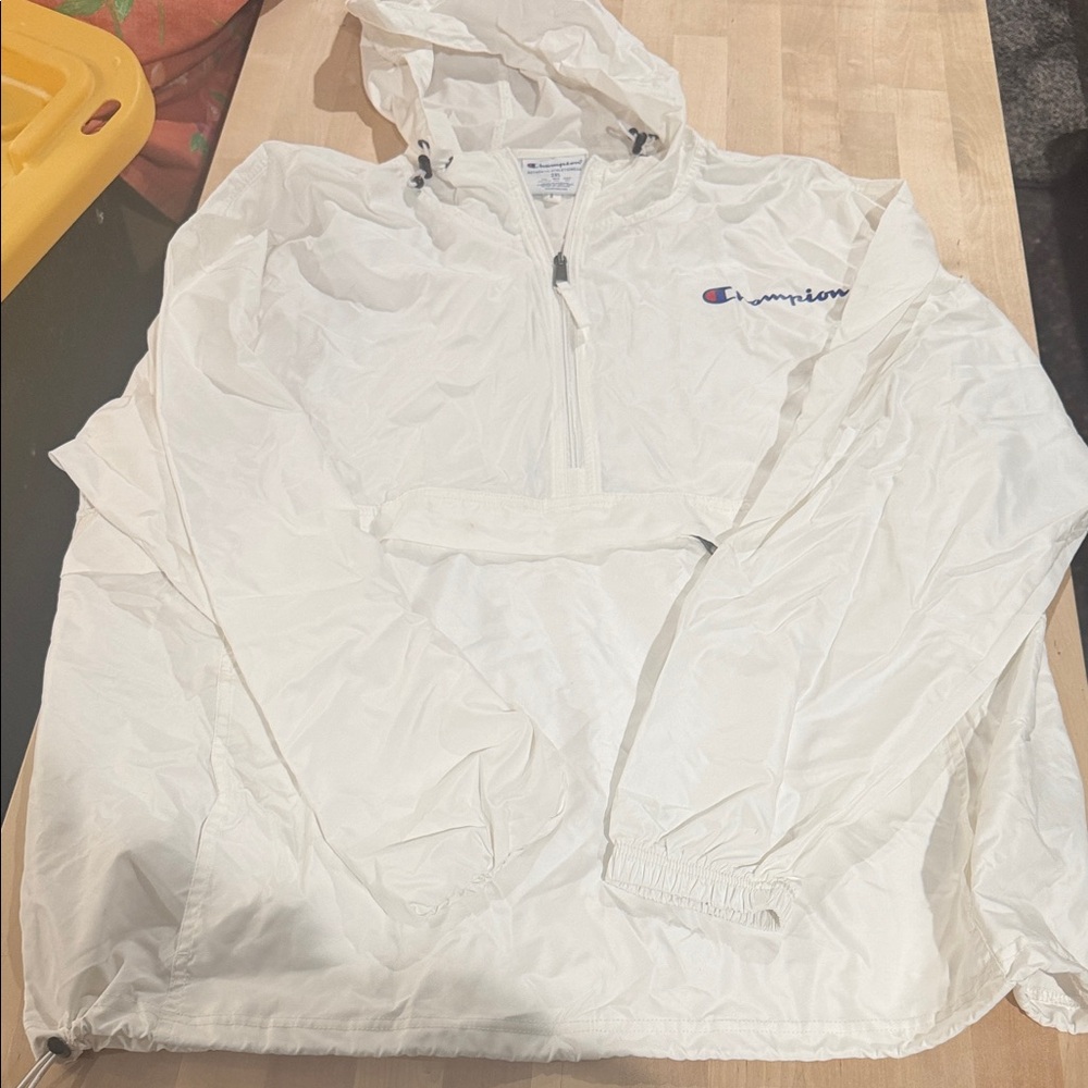 Champion Off-White Hooded Windbreaker